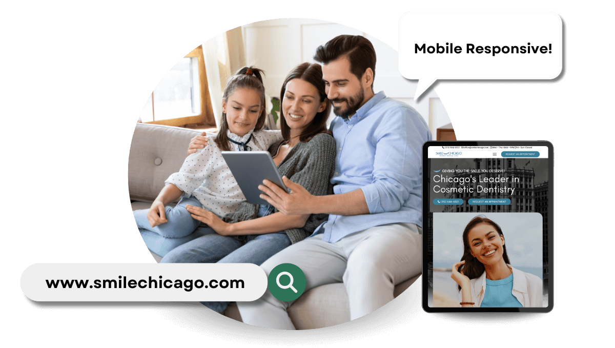 Family Appreciating Mobile-Responsive Dental Websites