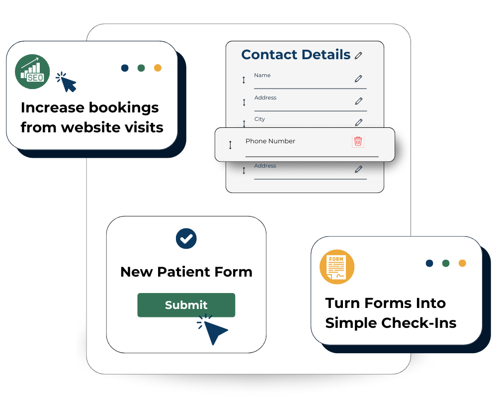 Booking & Forms Mockup