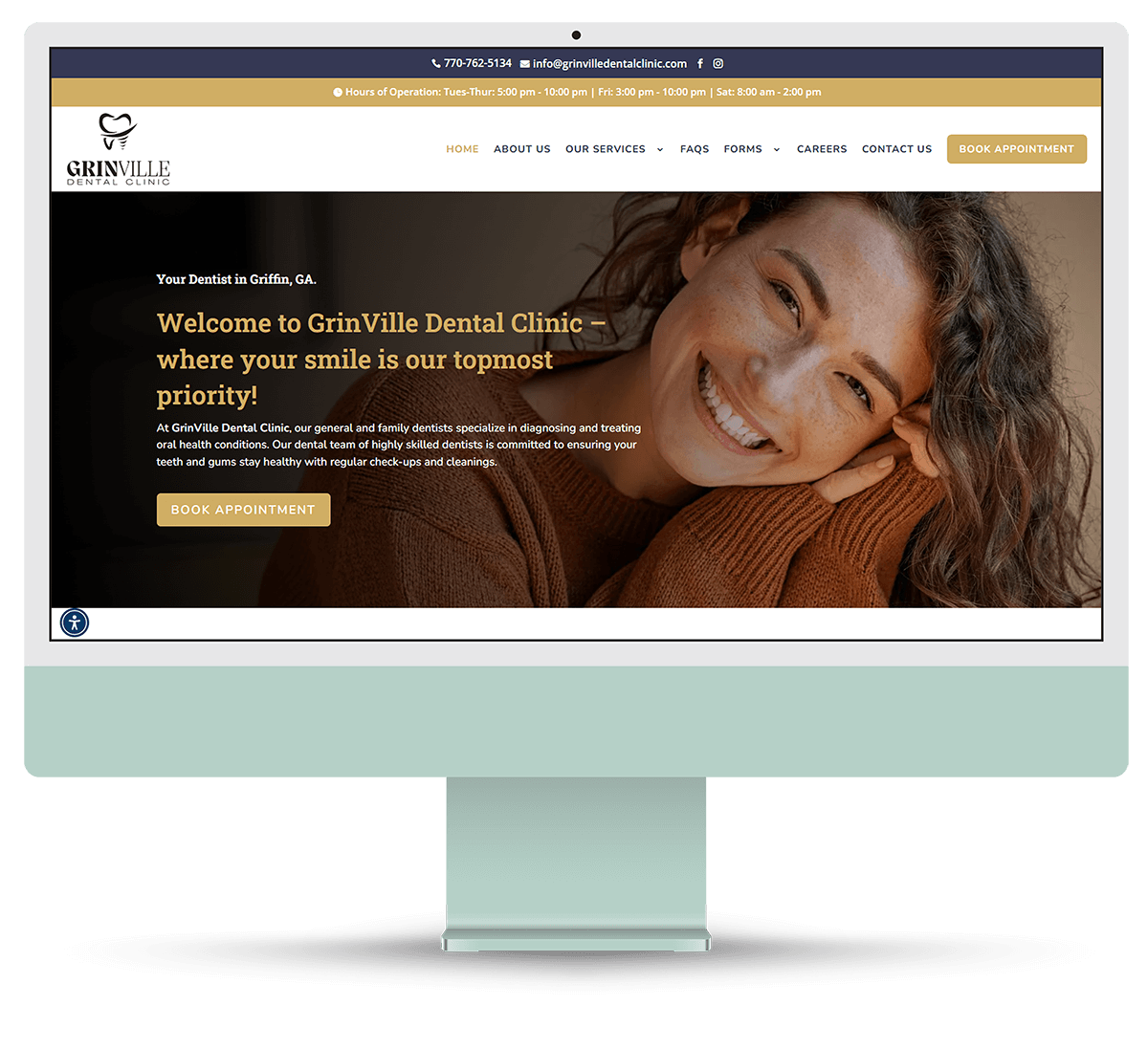 Grinville Imac Mockup